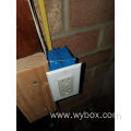 1-Gang 20 cu. in. Blue PVC Old Work Electrical Switch and Outlet Box B118A New Work single gang receptacle box surface mount